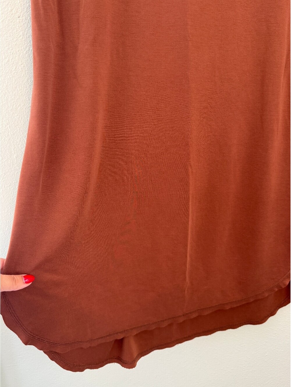 Buckle Double Zero Modal Blend Shirt Dress In Rust Brown - Women's Large NWOT - Picture 7 of 7